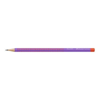 Grafitceruza FABER-CASTELL Grip Flow piros-lila B háromszögletű