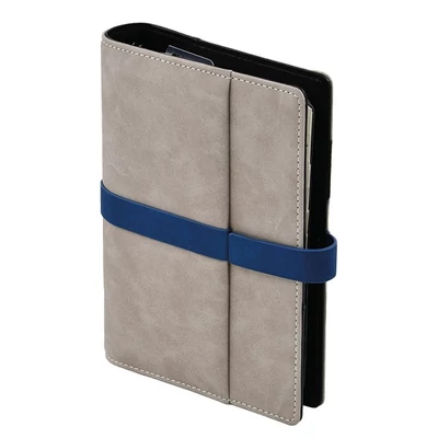 Gyűrűs kalendárium SATURNUS M225 chamois lapos szürke-kék műbőr 2026. Gyűrűs kalendárium SATURNUS M225 chamois lapos szürke-kék műbőr 2026.