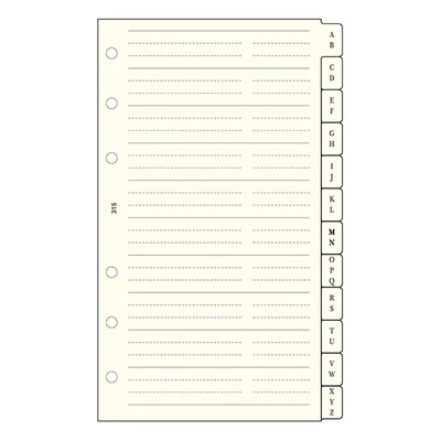 Gyűrűs kalendárium betét SATURNUS M315 telefonregiszter sárga lapos Gyűrűs kalendárium betét SATURNUS M315 telefonregiszter sárga lapos