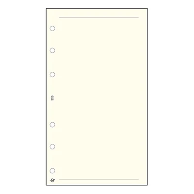 Gyűrűs kalendárium betét SATURNUS S325 sima jegyzetlap sárga lapos