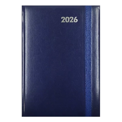 Határidőnapló ALISCA Rebel varrott A/4 heti fehér lapos kék 2026.