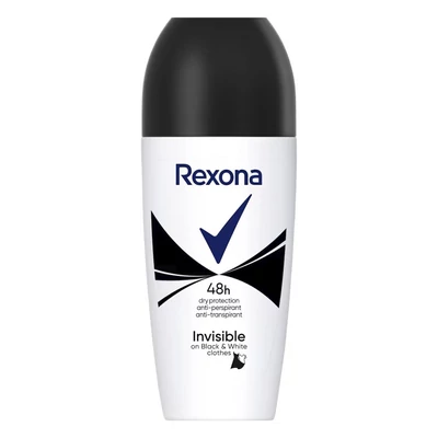 Izzadásgátló roll REXONA invisible B+W 50 ml
