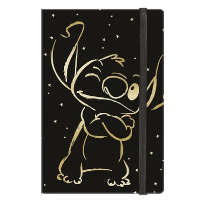 Jegyzetfüzet vonalas COOLPACK Stitch Gold 3. A/5 80 lapos gumis