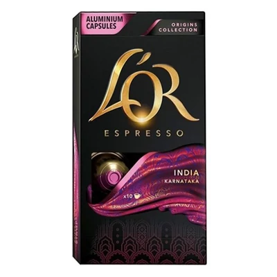 Kávékapszula L`OR India Nespresso kompatibilis 10 kapszula/doboz