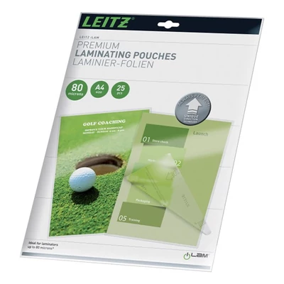 Meleglamináló fólia LEITZ standrard A/4 80 mikronos UDT technológiával 25 darabos