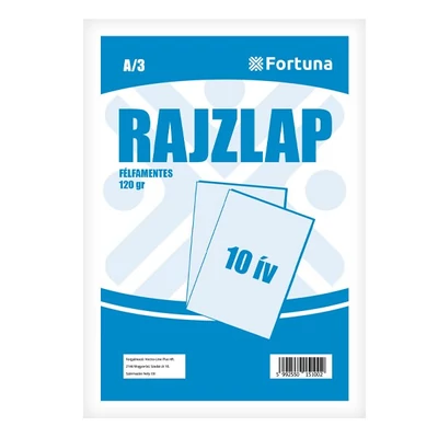 Rajzlap félfamentes FORTUNA A/3 10 lapos