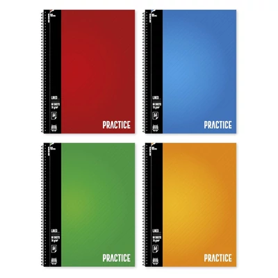 Spirálfüzet vonalas Practice A/4 70 lapos vegyes minták