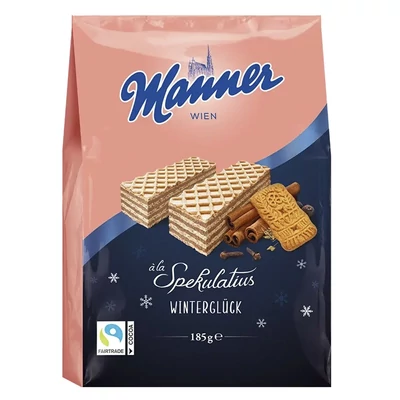 Töltött ostya MANNER spekulatius ízű 185 g