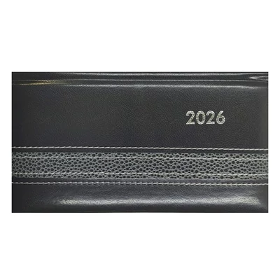 Zsebnaptár ALISCA Rebel varrott fekvő fehér lapos szürke 2026. Zsebnaptár ALISCA Rebel varrott fekvő fehér lapos szürke 2026.