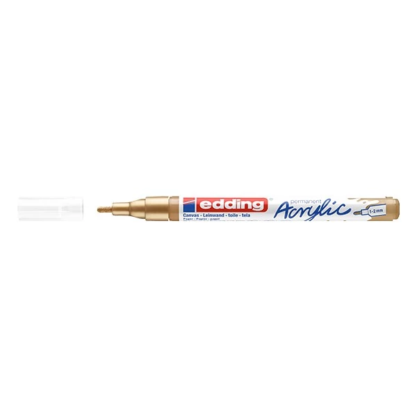 Akril marker EDDING 5300 F 1-2 mm arany