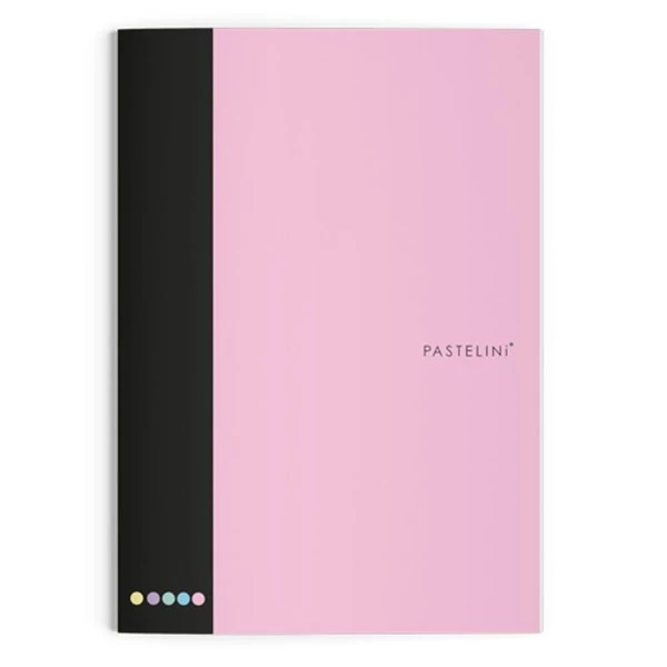 Füzet vonalas PASTELINI 444 A/4 40 lapos extra kapcsos pink
