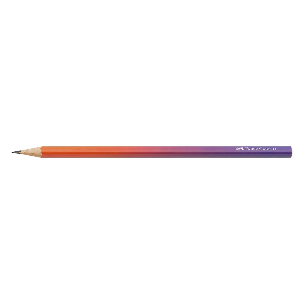 Grafitceruza FABER-CASTELL Flow piros-lila B háromszögletű