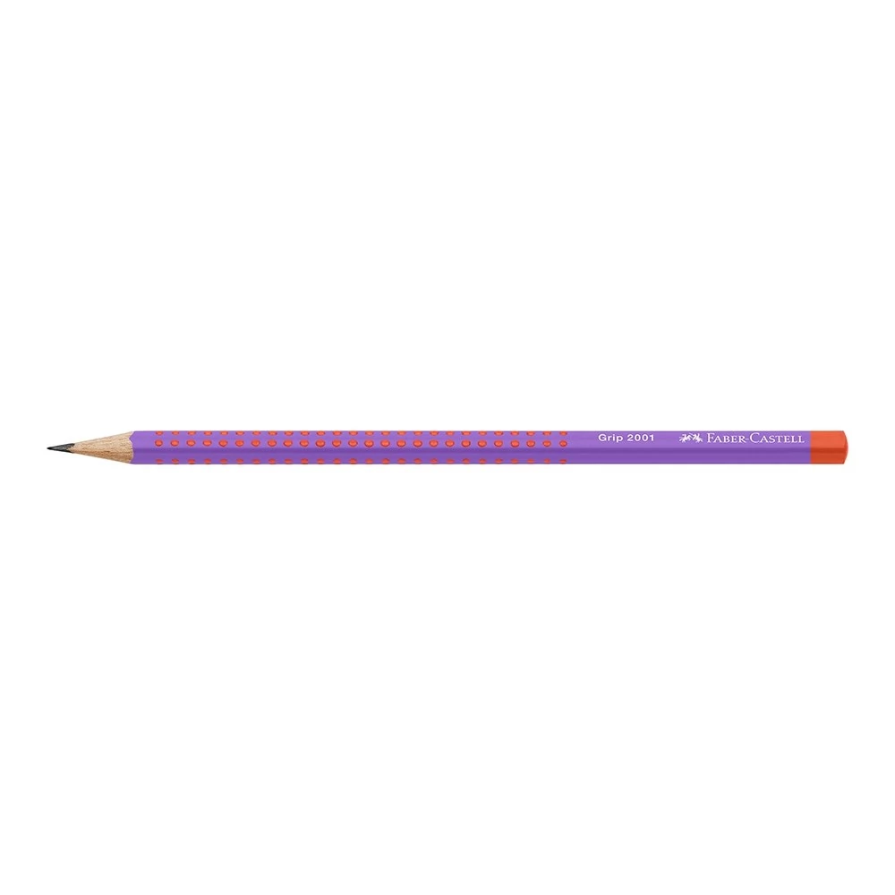 Grafitceruza FABER-CASTELL Grip Flow piros-lila B háromszögletű