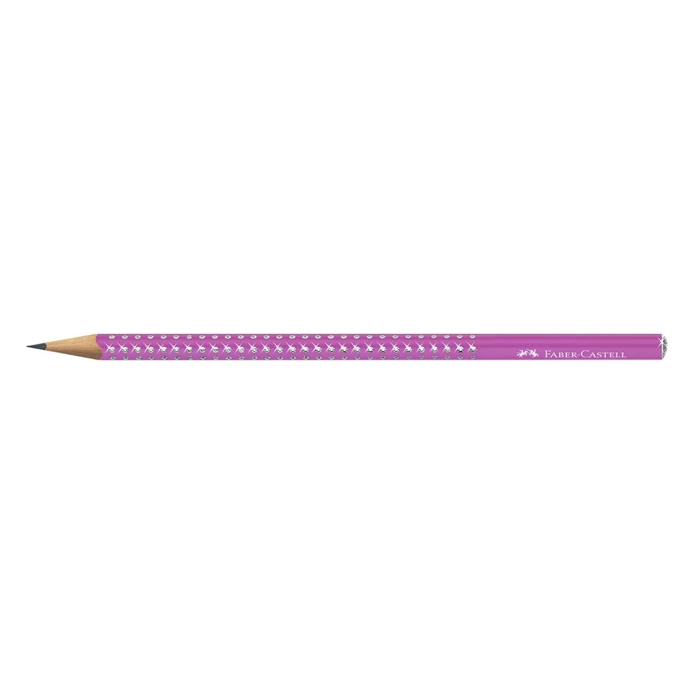 Grafitceruza FABER-CASTELL Sparkle Aurora fukszia B hexagonál