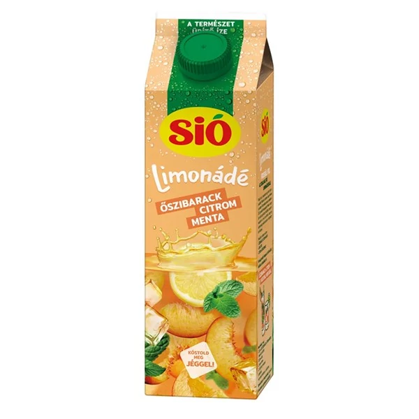 Gyümölcslé SIÓ Limonádé Őszi-citrom-menta 6% 1L