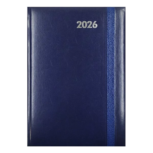 Határidőnapló ALISCA Rebel varrott A/4 heti fehér lapos kék 2026.