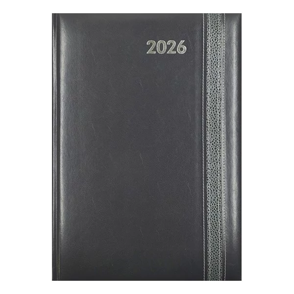 Határidőnapló ALISCA Rebel varrott A/4 heti fehér lapos szürke 2026.