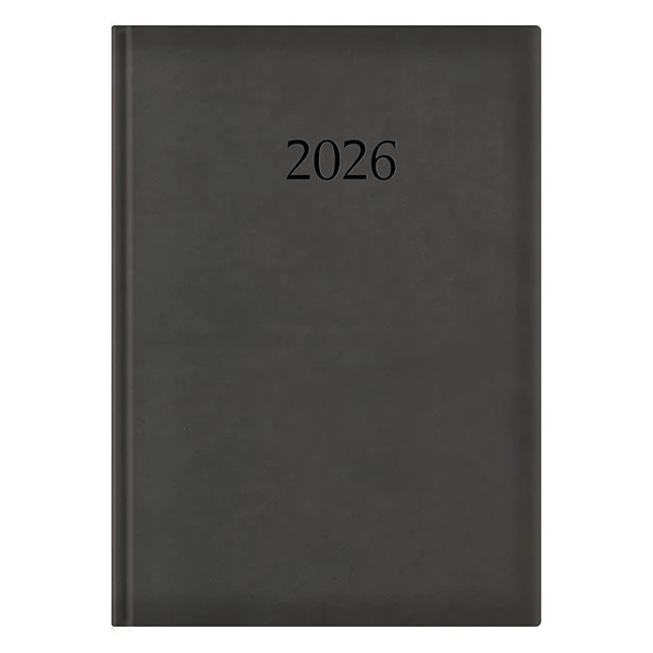 Határidőnapló TOPTIMER Wide W024 A/4 napi fehér lapos fekete 2026.