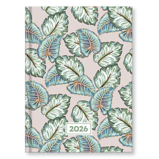 Határidőnapló VECTRALINE Color flexi leaves B/6 heti fehér lapos 2026.