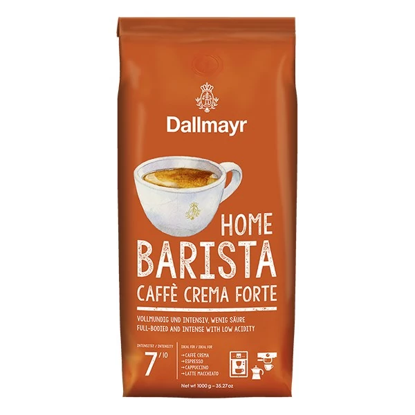 Kávé szemes DALLMAYR Home Barista Caffé Crema Forte 1000 g