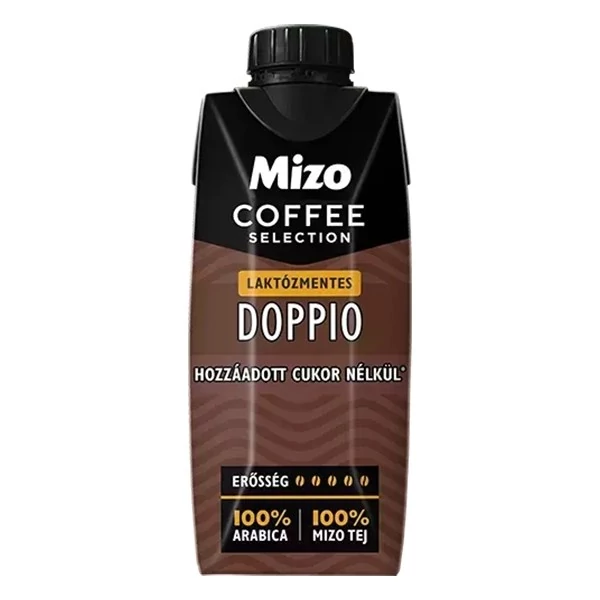 Kávés tej MIZO Coffe Selection Doppio laktóz és hozzáadott cukor mentes UHT 0,25L