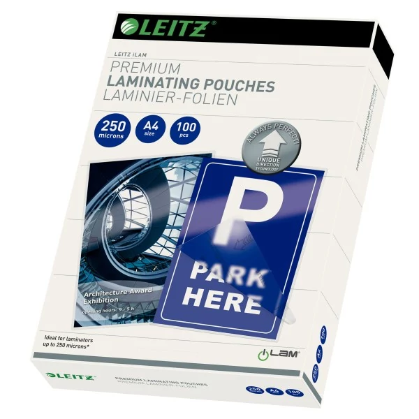 Lamináló fólia LEITZ A/4 250 mikron fényes 100 lapos