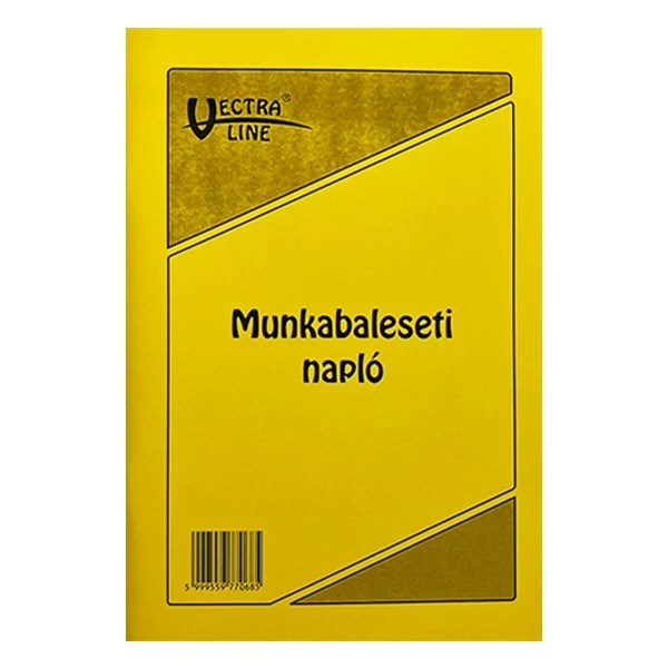 Nyomtatvány munkabaleseti napló VECTRALINE A/5 álló