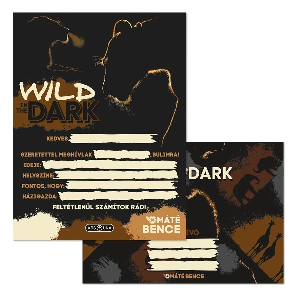 Partimeghívó ARS UNA 10 ív+10 db boríték Wild On The Dark