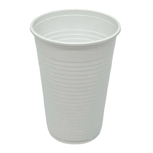 Pohár eldobható műanyag 2 dl PP (2,3 g) fehér 100 darabos