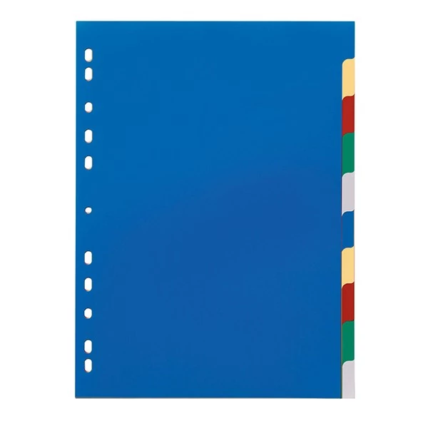 Regiszter DURABLE műanyag A/4 10 színes