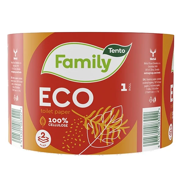 Toalettpapír TENTO Family economy rec. 68 m 1 tekercses 2 rétegű