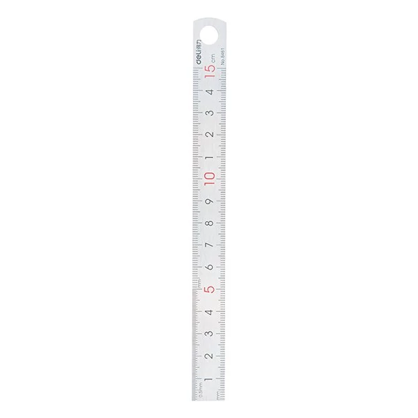 Vonalzó DELI fém 15 cm