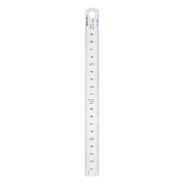 Vonalzó DELI fém 20 cm